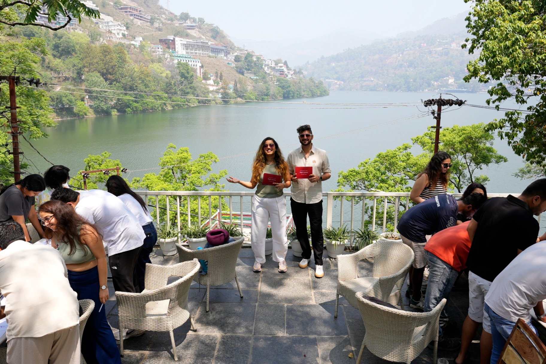 Ayushi and Yajan hosting a session together